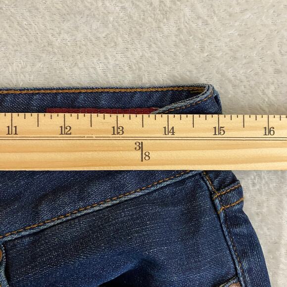 Lucky‎ Brand Lola Boot Cut Jeans Women 6/28 Blue Dark Wash Flare Low Rise Y2K - Picture 12 of 14